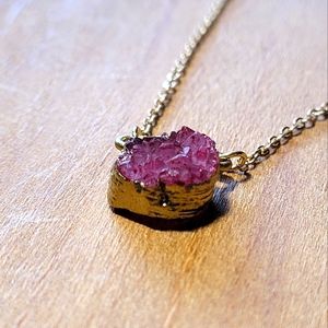 Amethyst Gold Plated Necklace